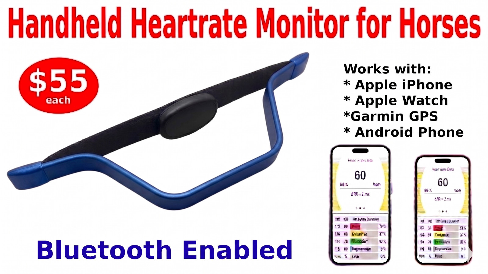 Horses Equine Handheld Heart Rate Monitor