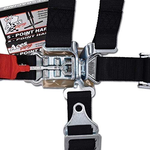 Black 5 Point Harness with 2 Inch Padding – 5 Points