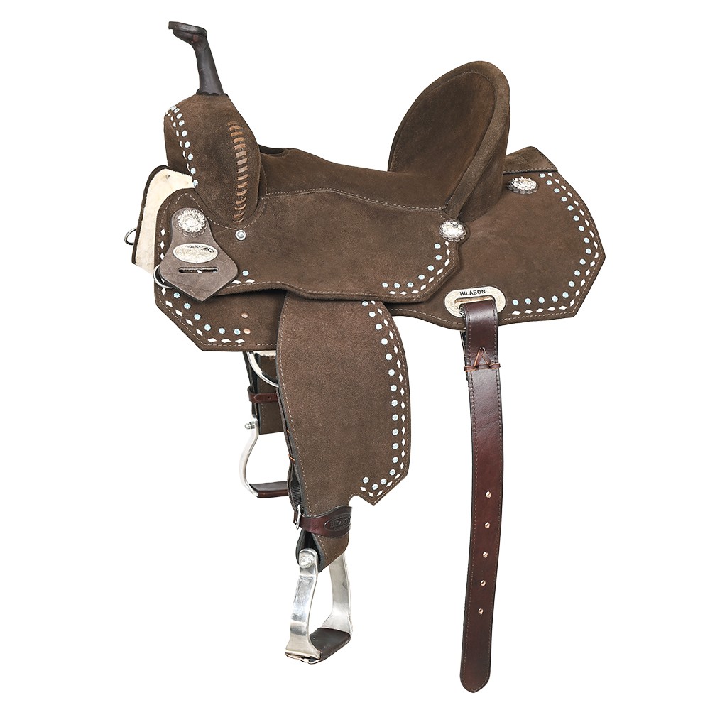 15 In Hilason Flex Tree Western Horse Buckstitch Trail Barrel American Leather