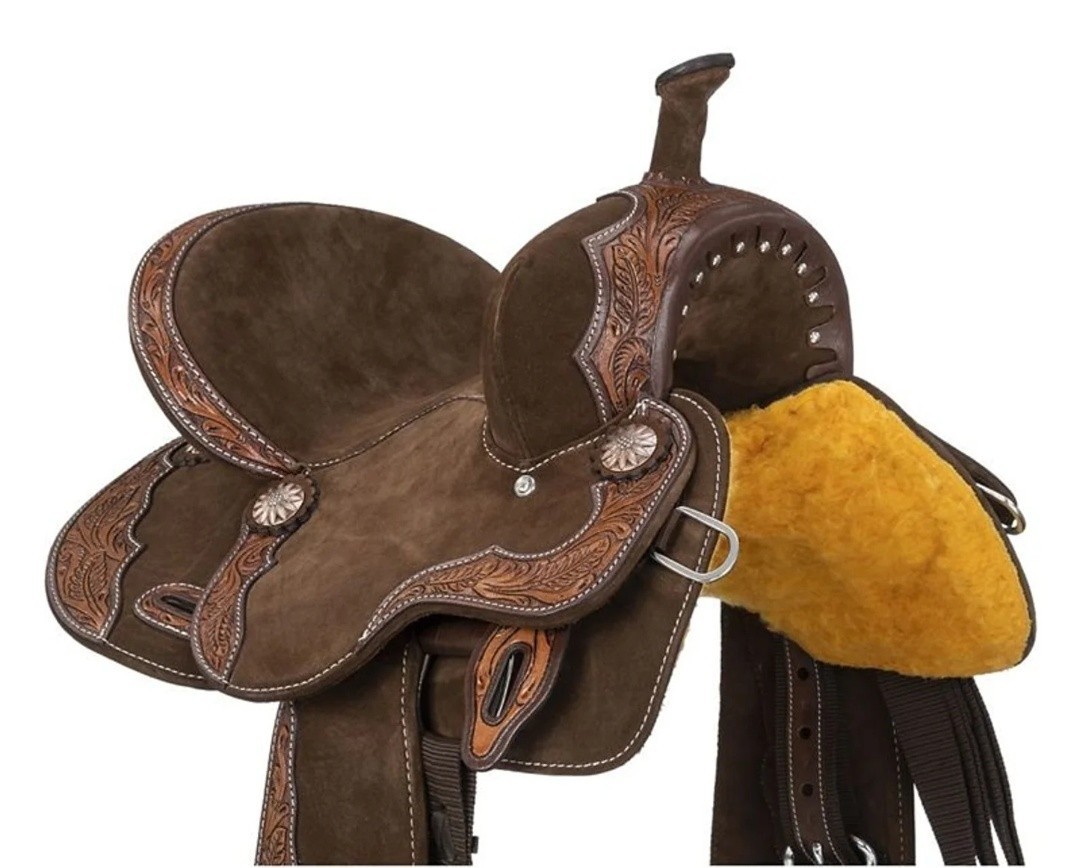 Western Leather Saddle, Western Horse Saddle With Complete Tack Set