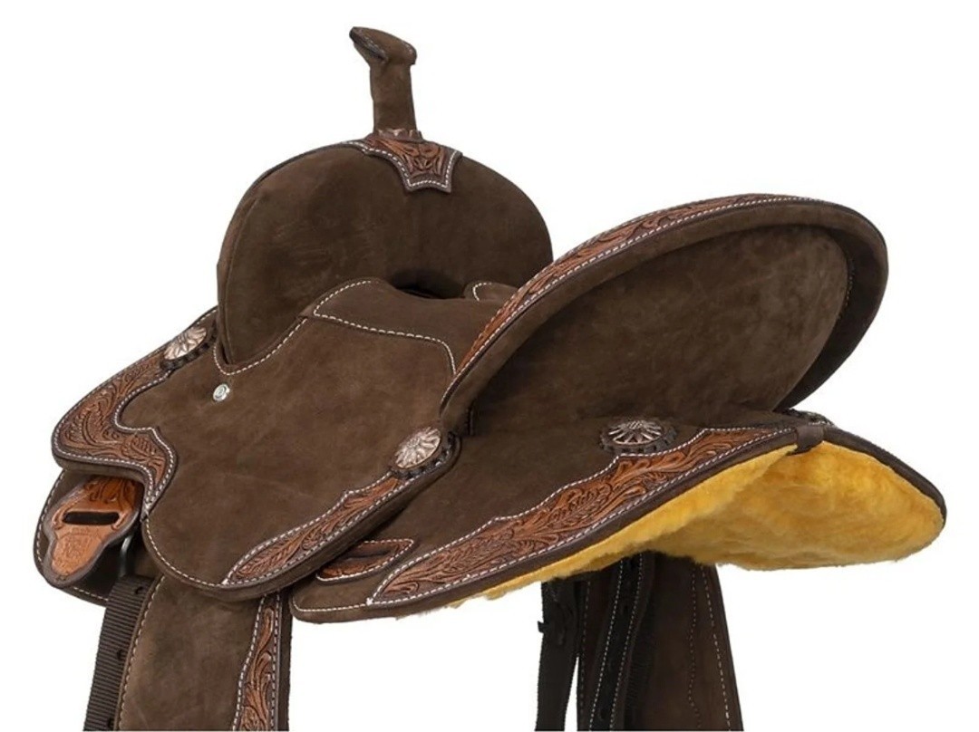 Western Leather Saddle, Western Horse Saddle With Complete Tack Set