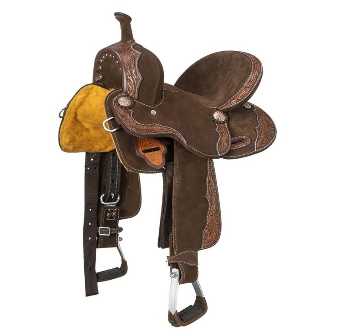 Western Leather Saddle, Western Horse Saddle With Complete Tack Set