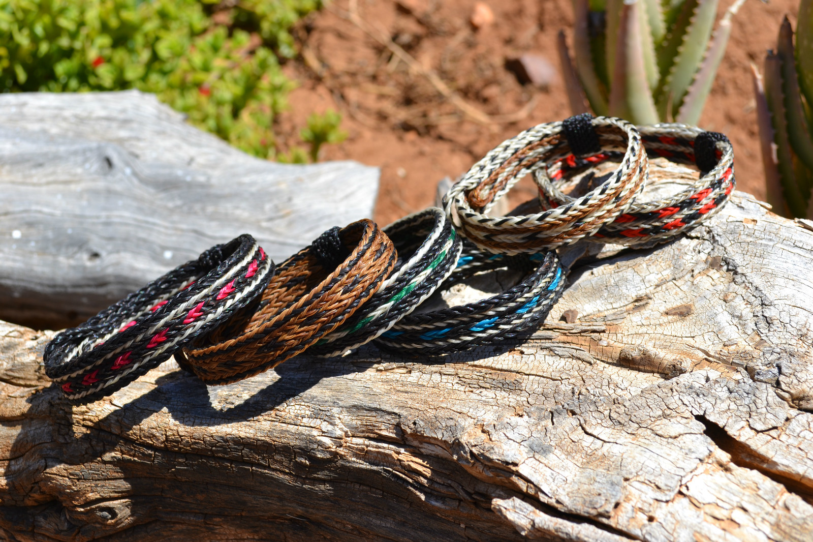 100% Braided Horsehair Bracelet – 5 Strand – Various Colors ** Great Gift **