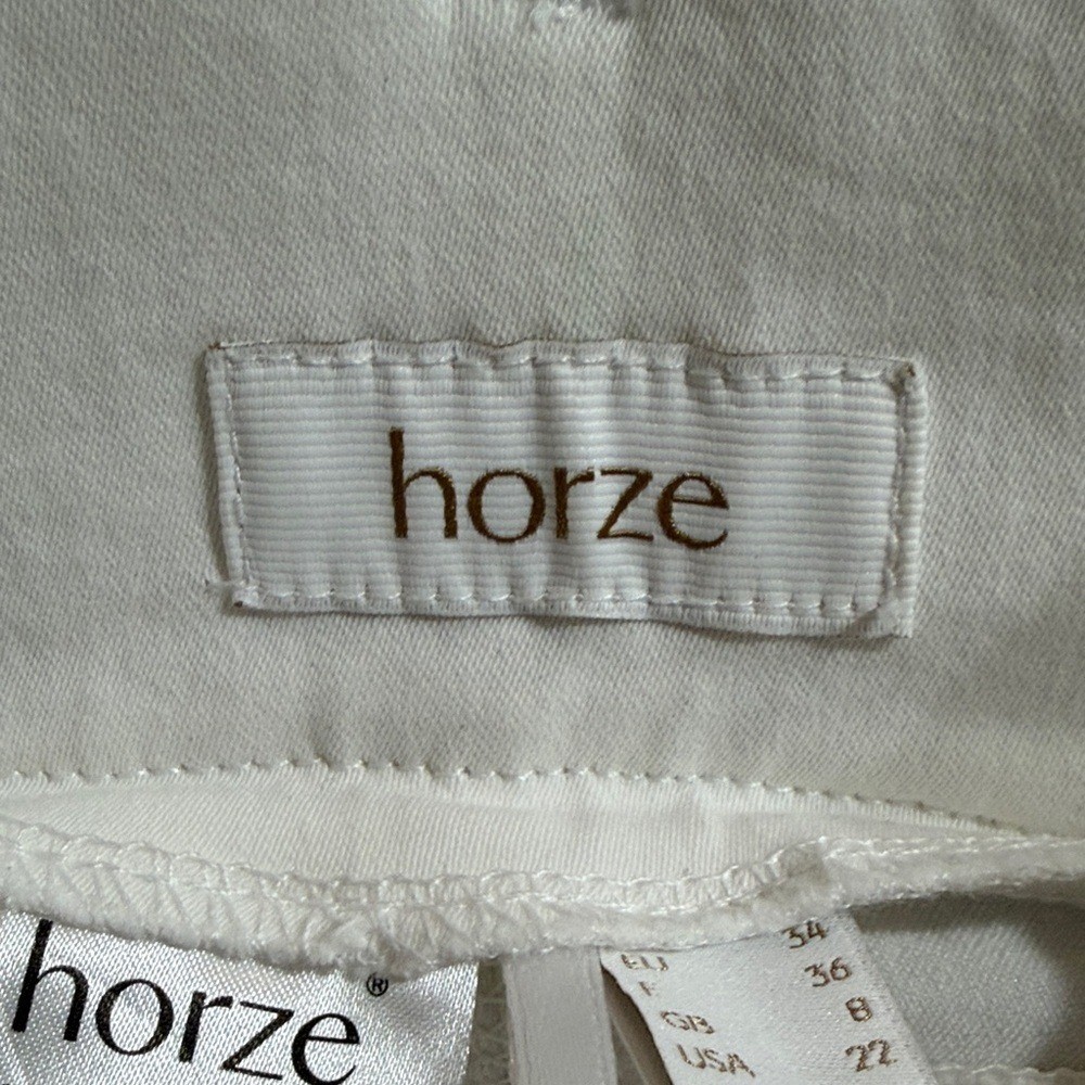 HORZE Women Sz 22 Angelina White Full Seat Breeches Silicone Equestrian Pants