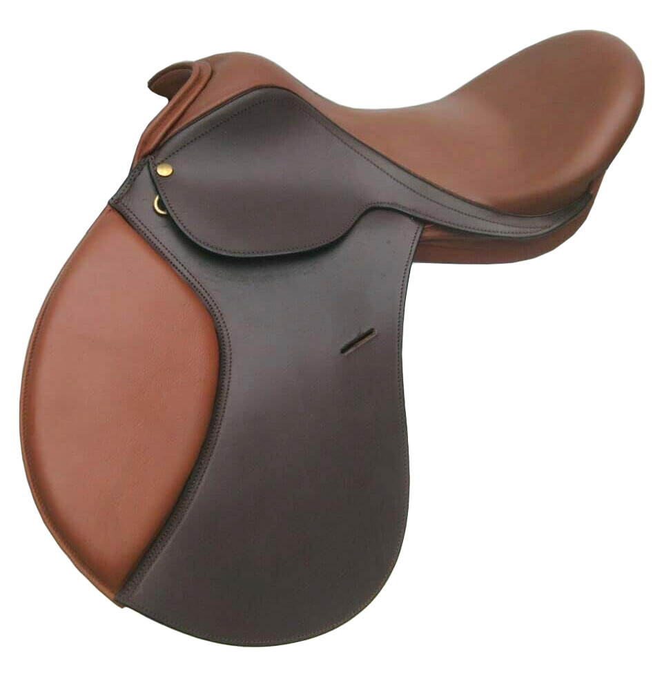 Premium English Horse Saddle Brown Leather GP All Purpose Tack Set Brown 13″-18″