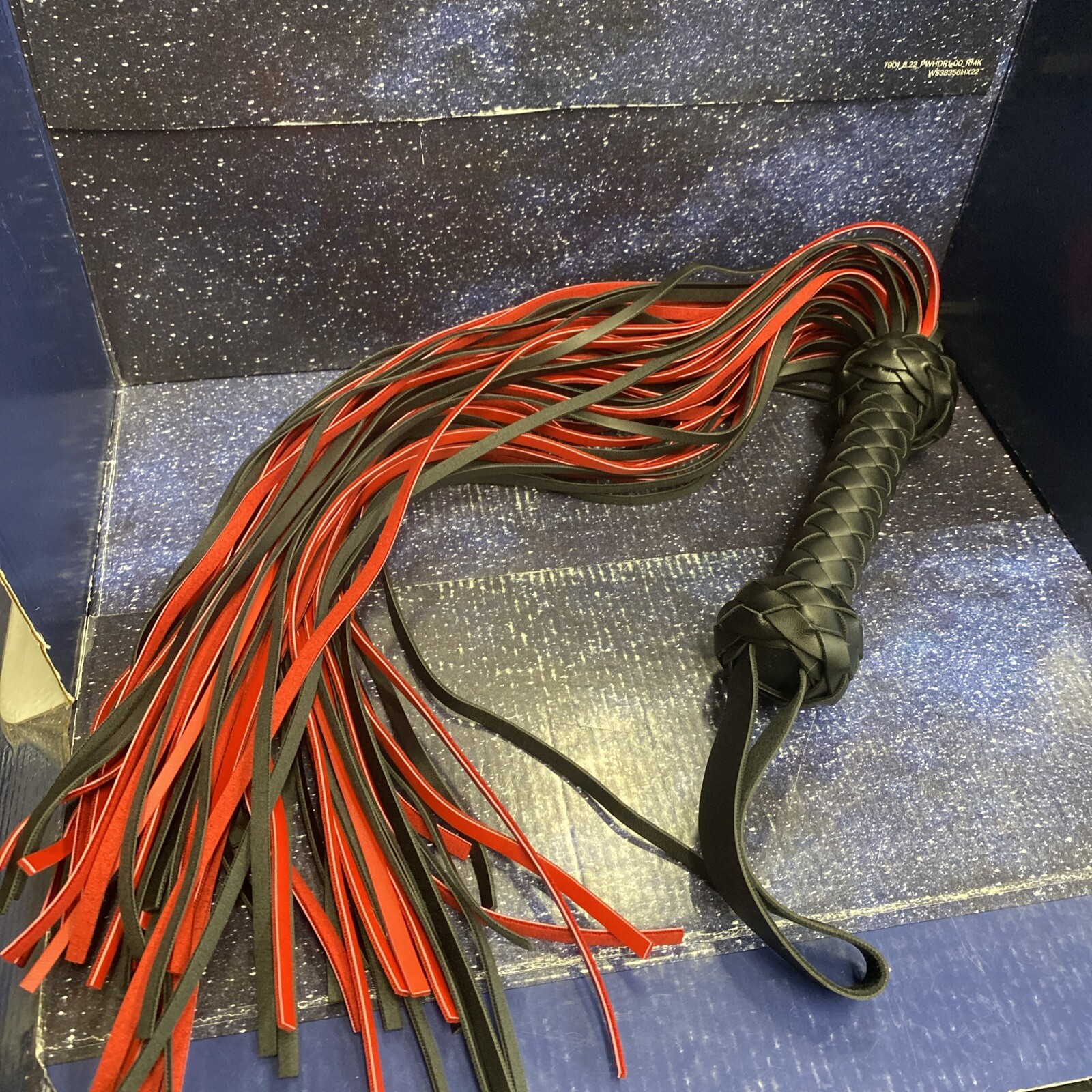 Real Whip Horse 30″ Premium Horse Leather – Red & Black – Free Shipping