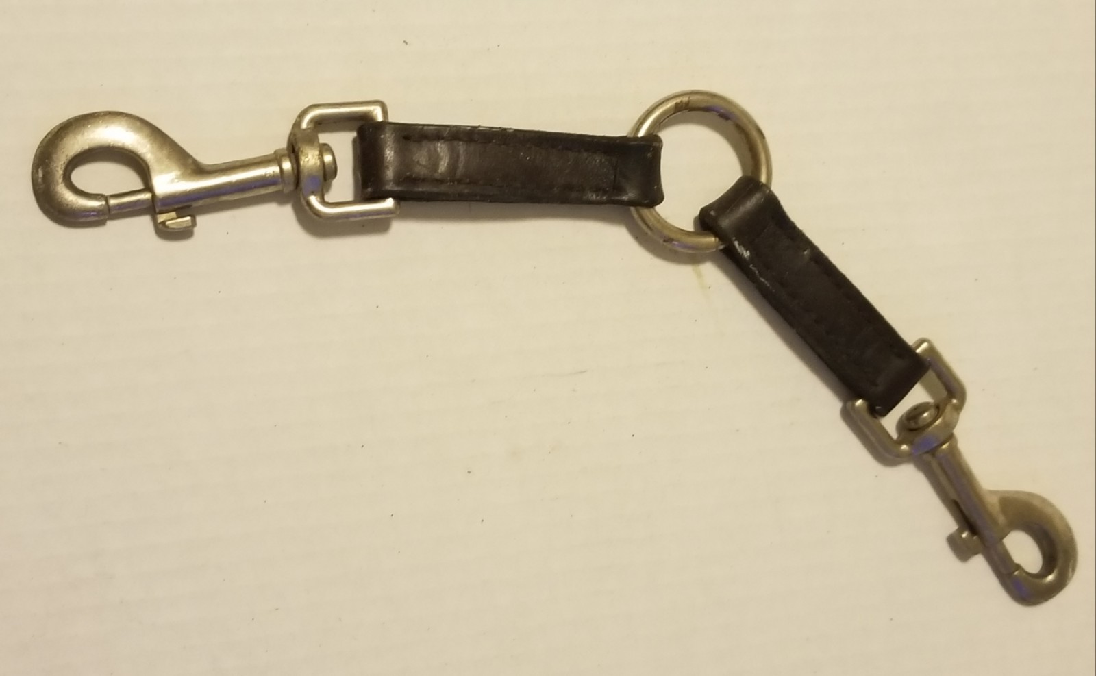 Vintage 1990s Brown Leather Lead Converter For Horses