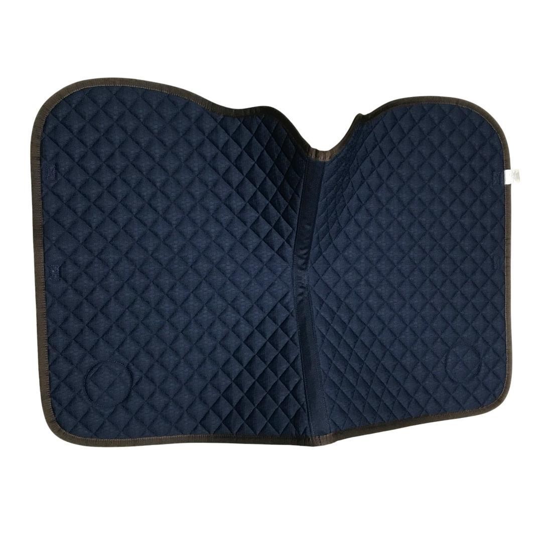 Hermes Sellier General Purpose Saddle Pad Jump Feu Orange Navy Unused