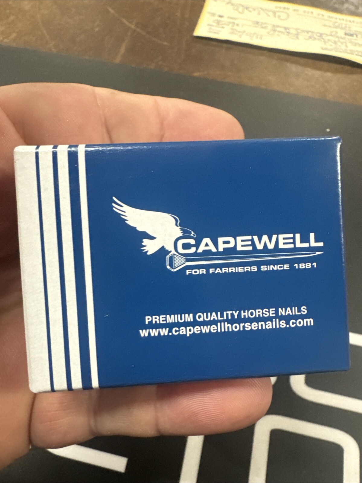 New Capewell Race Nail 4 1/2 Horseshoe Nails 100 Piece Box Farrier Blacksmith
